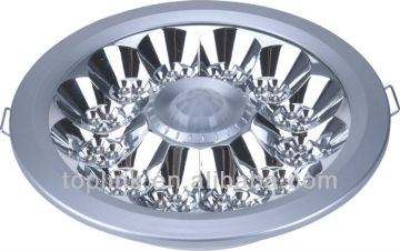 Energy Saving Led Sensor lamp sound control with CE ROHS 195mm 48leds Embedded ceiling