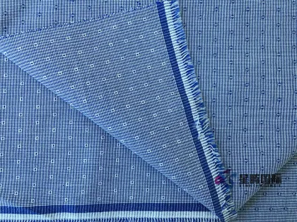 Yarn Dyed Cotton Fabric Blue Clothing Fabric