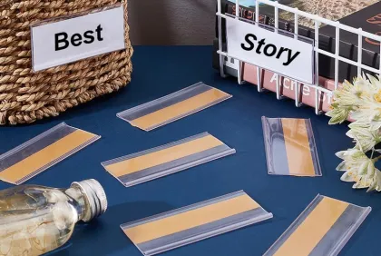 Custom PVC Price Tag Holders OEM & ODM Plastic Products