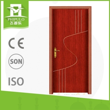 Attractive design factory price safety pvc wood door from china manufacturer