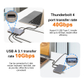 Thunderbolt4 USB 3.0ドッキングステーションハブ