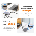 Thunderbolt4 USB 3.0 도킹 스테이션 허브