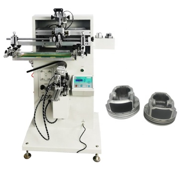 Semi-Automatic Cylindrical Silk Screen Printer for Pistons