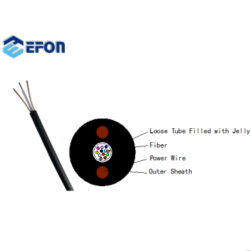 High-Performance Composite Optical Fiber Cable with Integrated Copper Power Wires: 4, 6, 8, 12, and 24 Core Options