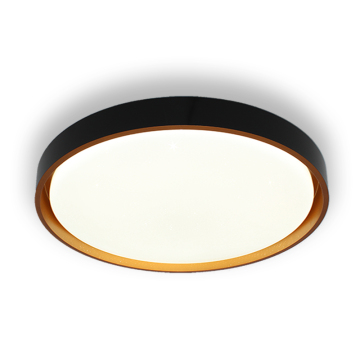 Lampu langit -langit akrilik yang dapat dimmable untuk kamar tidur modern dengan penutup plastik bintang