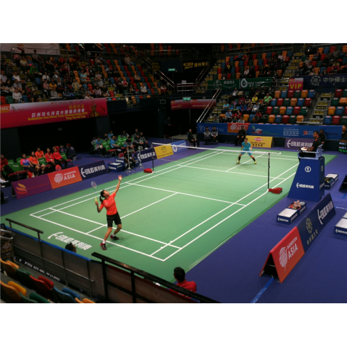 Gulung lantai vinil lantai badminton kelas acara