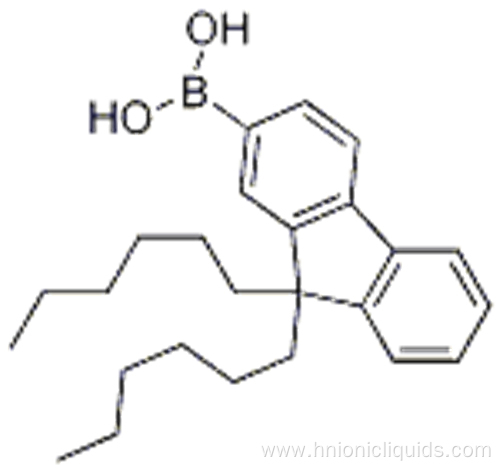 9,9-Dihexyl-9H-fluoren-2-boronic acid CAS 371193-08-7