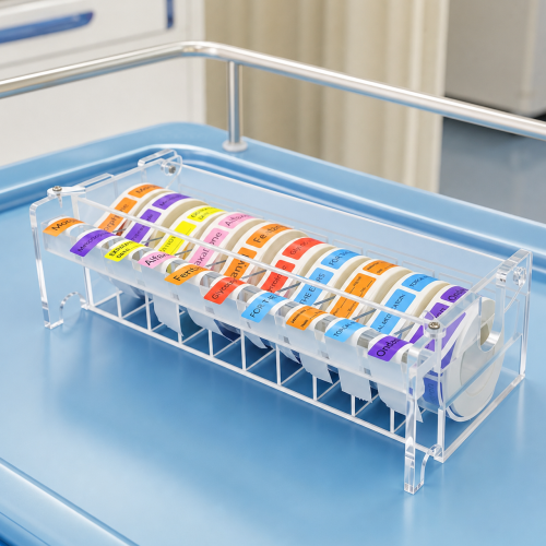 Dispensador de etiquetas de varios rollos