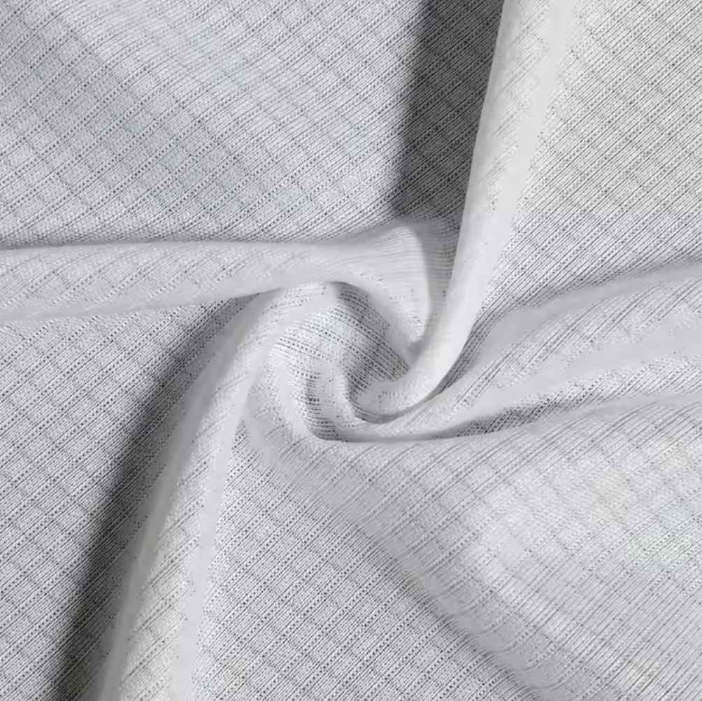 Tela de punto de malla impresa en poliéster para ropa