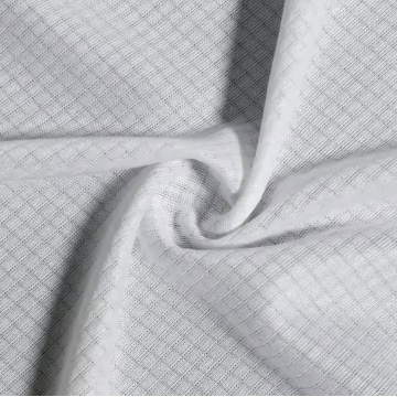 Tela de punto de malla impresa en poliéster para ropa