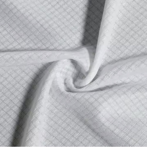 Tela de punto de malla impresa en poliéster para ropa