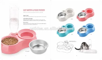 Pet feeder, double cat feeder, pet feeding, silicone double feeder