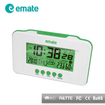 Weather Station Clock with Alarm and Temperature