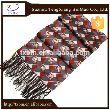 Luxury 100% silk long men scarves customize any design mens scarf