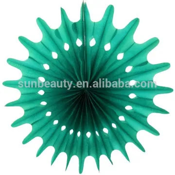 Party Decorations High Quality Tissue Paper Snowflake Fan