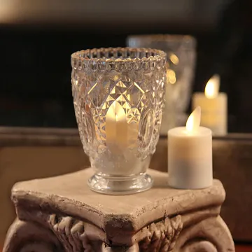 set of 4 Remote Control Moving Flame Tea Lights