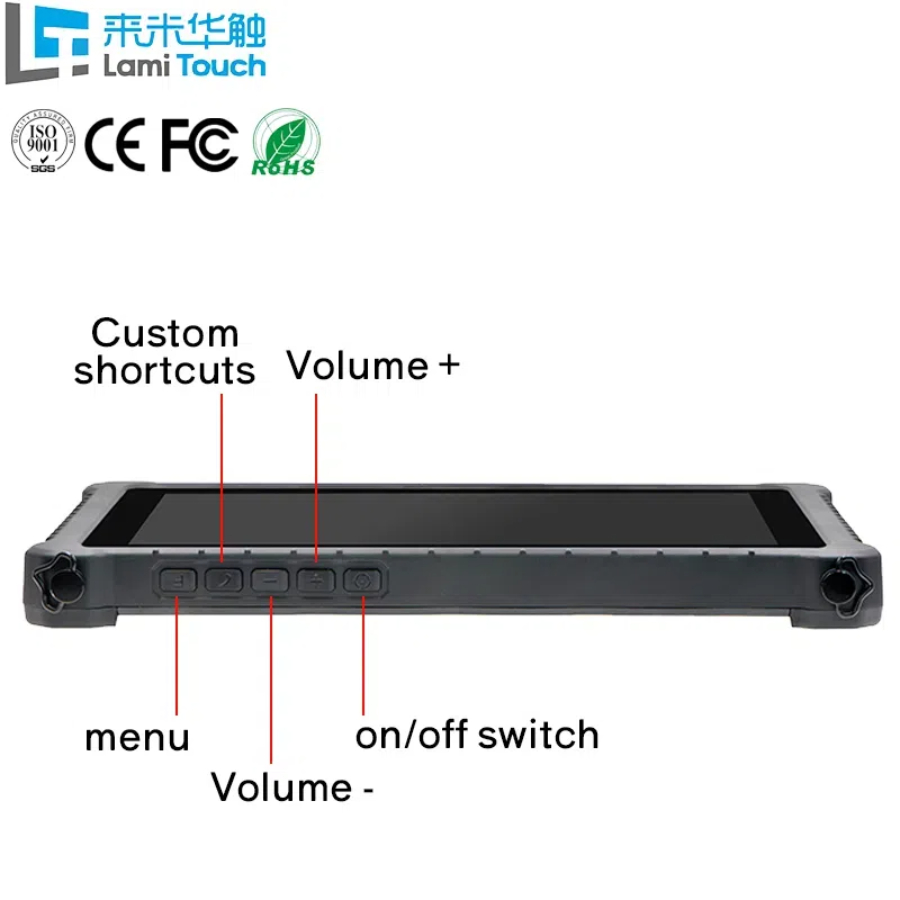 IP67 128G rugged touch industrial military panel pc