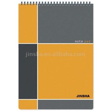 sprial notebook-note pad