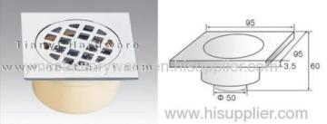 95 mm × 95 mm × 3.5 mm 中間密封防臭床ドレン