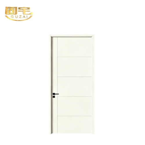 Cửa phòng ngủ màu kem khung phẳng kiểu Pháp