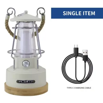 Camping Lantern Rechargeable LED Vintage Lanterns Waterproof LED Retro Camping Lights