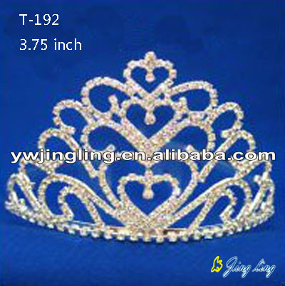 Wholesale Heart Shape Custom Pageant Crowns