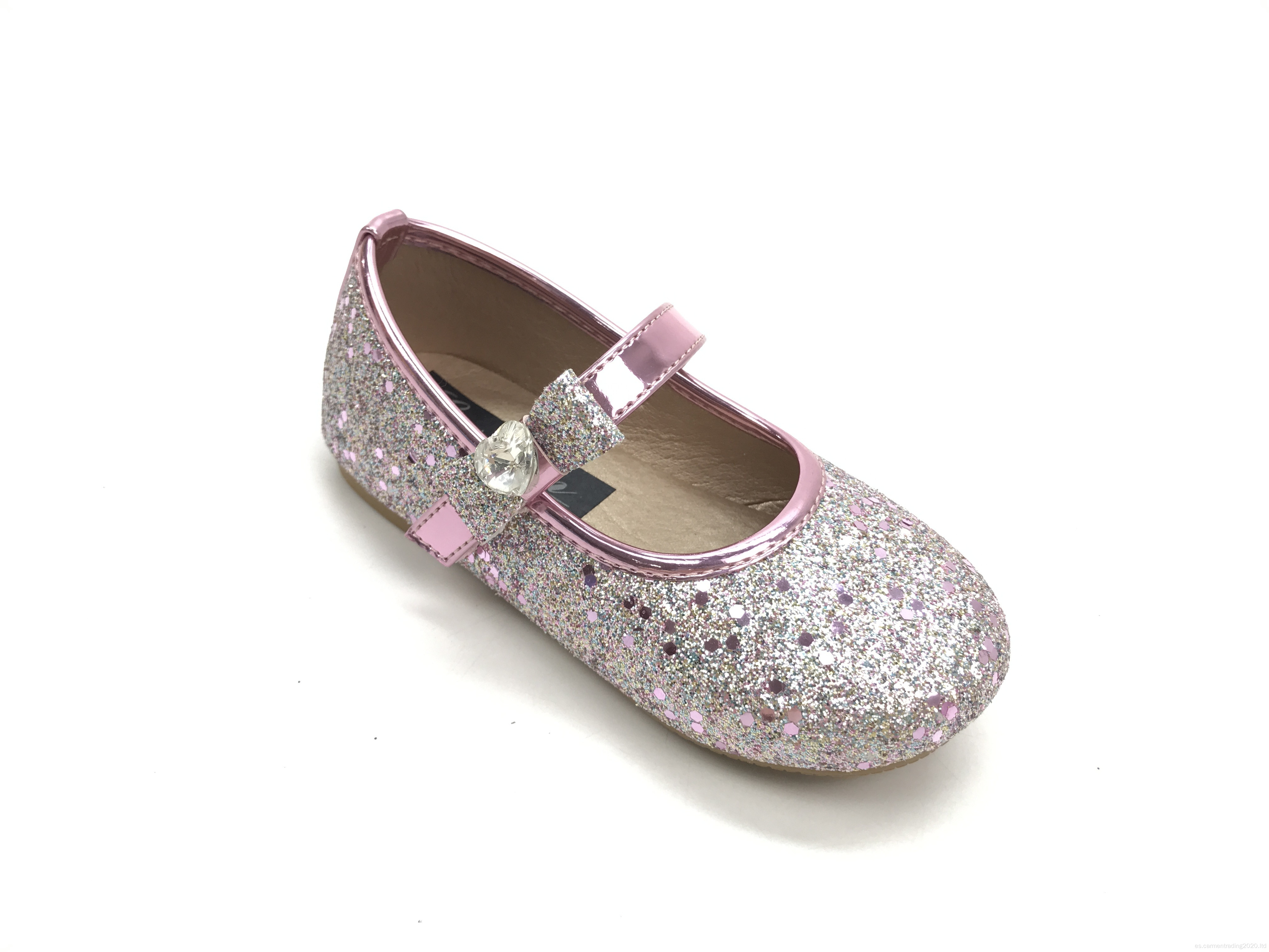 NUEVA Moda Niños Glitter Flat Socino zapatos de aderezo