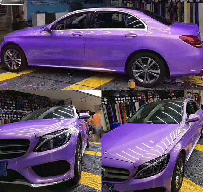 Purple Chameleon Chrome Color Shift Wrap Trilayer Dustproof 1