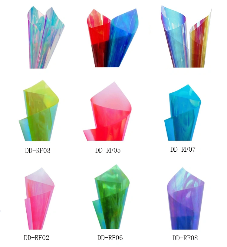 Eco-Friendly Rainbow Dichroic PET Iridescent Decorative Film