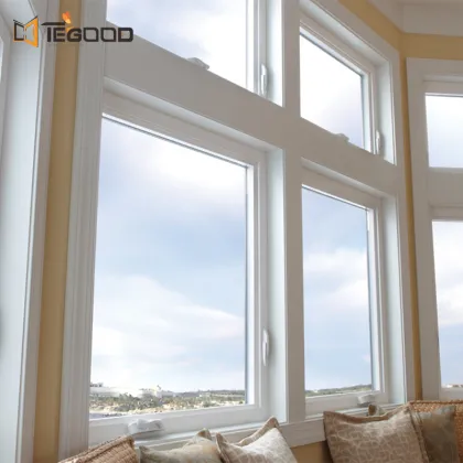 French Style High-Quality Tempered Glass Exterior UPVC/PVC Flush Pella Casement Windows: Premium Window Solutions