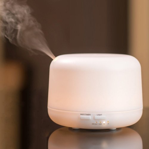 500ml Mist Electric Humidifier White Oil Diffuser Aroma