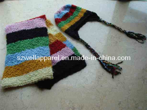 Girl's Knitting Fashion Knitted Shawl (SZWA-0311)