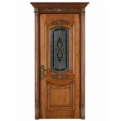 carbonized solid wood main door front door