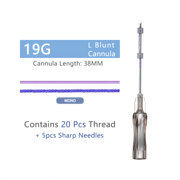 Mesh Line with L Blunt Cannula--Thread Lift