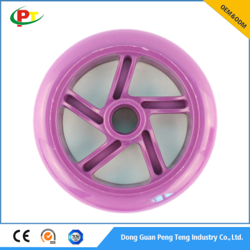 High Rebound PU plastic wheel for 120*24mm scooter wheels