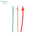 Chinese Silicone Straws Reusable Collapsible Long Straw