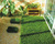 PE apple green artificial grass for playground