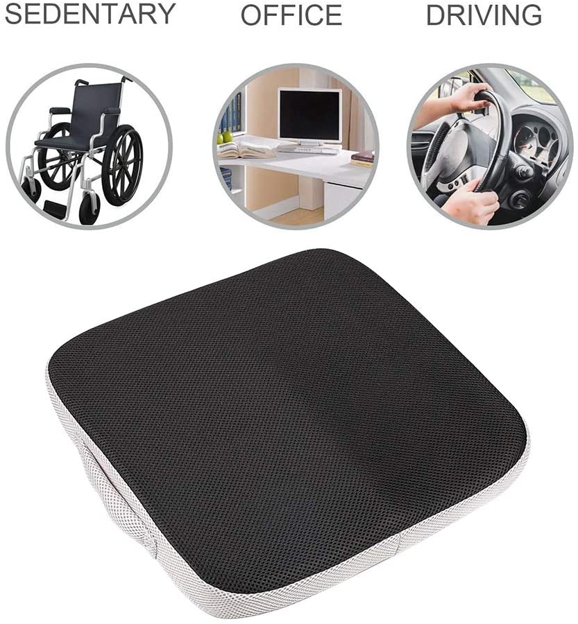 Memory Foam Seat Cushion Black