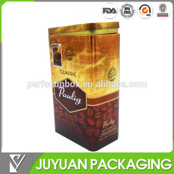 2015 hot sale metal coffee tin/coffee storage tin wholesale
