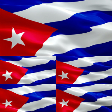 grande serviette de plage drapeau cuba