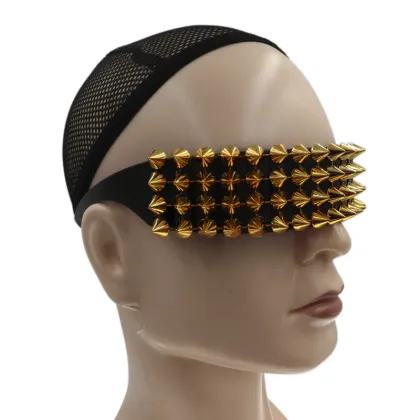Punk Raven Gold Spike Sunglasses - Gothic Luxury Bling Goth Crystal Shades