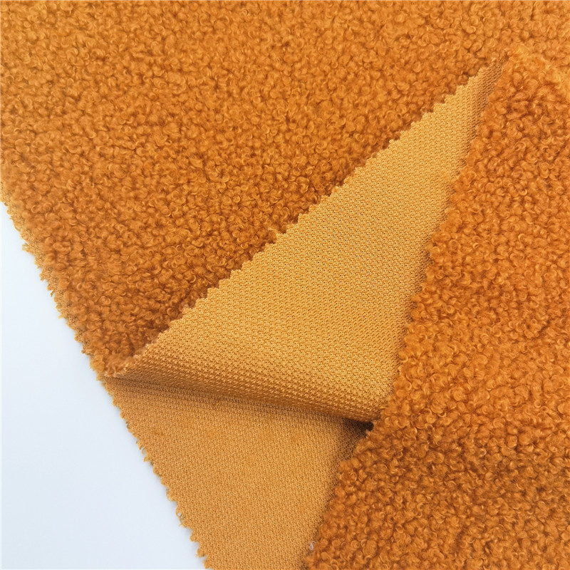Plain Dyed Mohair Knitting Winter Cloth Fleece Fabric