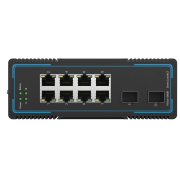 High Quality Heavy Duty Industrial Ethernet Switch with 8 High Voltage 10/100/1000Base-T Ports COM200-8GT2GS