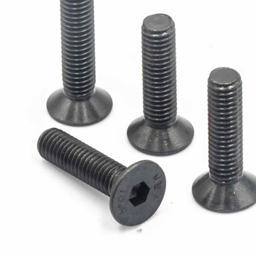 304 Stainless Steel Hexagon Socket Countersunk Screws - Flat Head Zinc Plated Machine Screws with Hex Socket