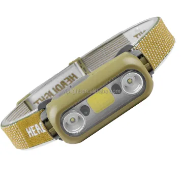 Rechargeable COB Headlamp with Battery Indicator and 6 Modes - Waterproof Emergency Outdoor Headlight