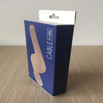 Eletronic Products Gift Packaging Box Flat Packed Paper Box with clear Window
