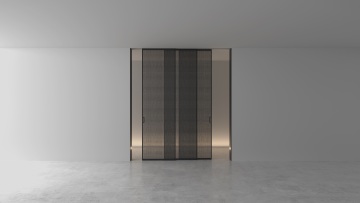 Interior Sliding Glass Door System with Silent Track