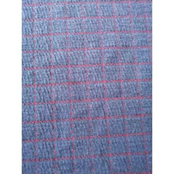 Bomull Poly Span Check Double Jersey