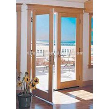 wooden french doors