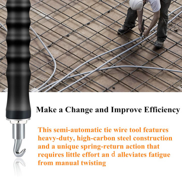 Rebar Tie Wire Twister Semi-Automatic Concrete Metal Wire Twisting Fence Tool